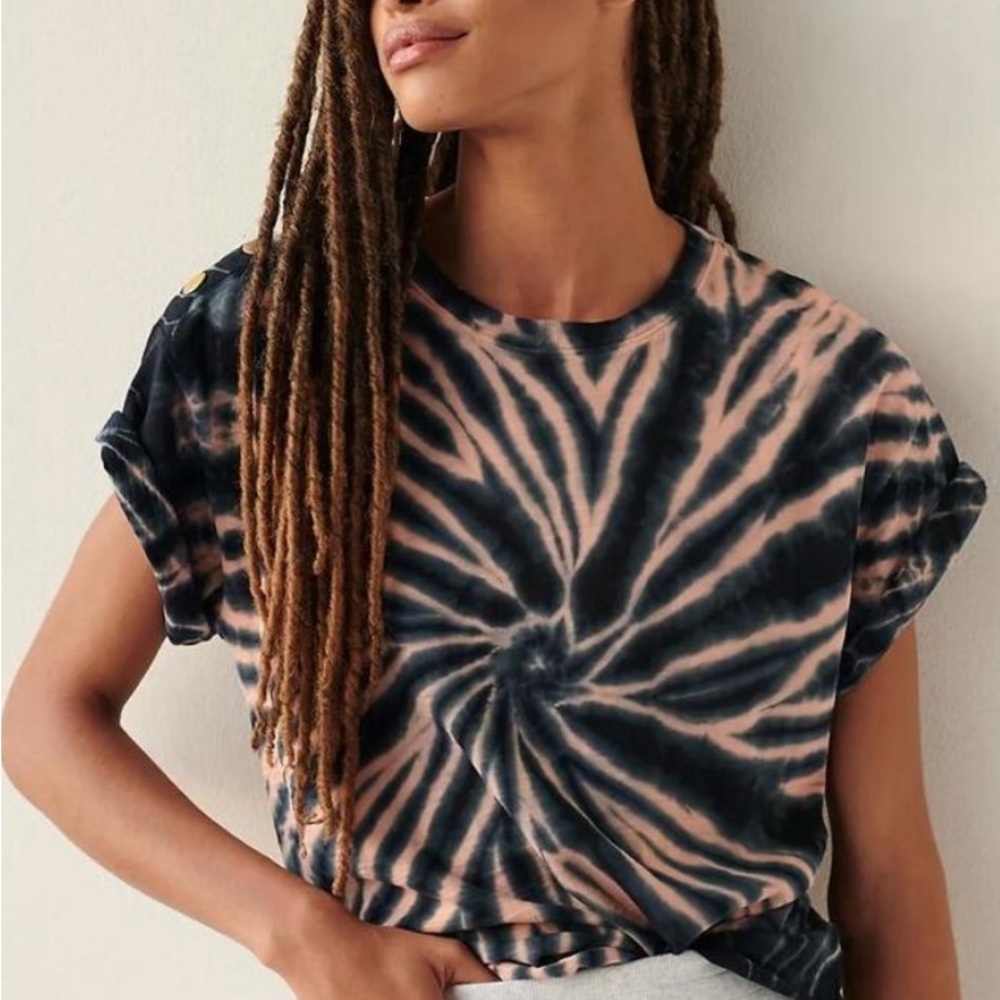 Nation LTD Lisa Spiral tie dye Relaxed Tee
